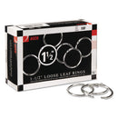 ACCO wholesale. Metal Book Rings, 1 1-2" Diameter, 100 Rings-box. HSD Wholesale: Janitorial Supplies, Breakroom Supplies, Office Supplies.