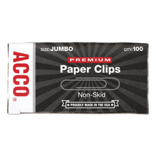 Load image into Gallery viewer, ACCO wholesale. Paper Clips, Jumbo, Silver, 1,000-pack. HSD Wholesale: Janitorial Supplies, Breakroom Supplies, Office Supplies.