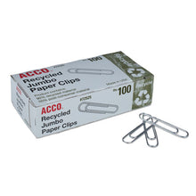 Load image into Gallery viewer, ACCO wholesale. Paper Clips, Jumbo, Silver, 1,000-pack. HSD Wholesale: Janitorial Supplies, Breakroom Supplies, Office Supplies.