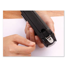 Load image into Gallery viewer, Bostitch® wholesale. Inpower Spring-powered Premium Desktop Stapler, 28-sheet Capacity, Black-silver. HSD Wholesale: Janitorial Supplies, Breakroom Supplies, Office Supplies.