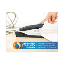 Load image into Gallery viewer, Bostitch® wholesale. Inpower Spring-powered Premium Desktop Stapler, 28-sheet Capacity, Black-silver. HSD Wholesale: Janitorial Supplies, Breakroom Supplies, Office Supplies.