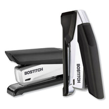 Load image into Gallery viewer, Bostitch® wholesale. Inpower Spring-powered Premium Desktop Stapler, 28-sheet Capacity, Black-silver. HSD Wholesale: Janitorial Supplies, Breakroom Supplies, Office Supplies.