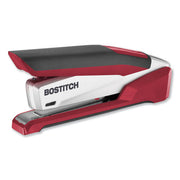 Bostitch® wholesale. Inpower Spring-powered Premium Desktop Stapler, 28-sheet Capacity, Red-silver. HSD Wholesale: Janitorial Supplies, Breakroom Supplies, Office Supplies.