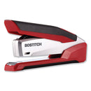 Bostitch® wholesale. Inpower Spring-powered Premium Desktop Stapler, 28-sheet Capacity, Red-silver. HSD Wholesale: Janitorial Supplies, Breakroom Supplies, Office Supplies.
