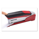 Bostitch® wholesale. Inpower Spring-powered Premium Desktop Stapler, 28-sheet Capacity, Red-silver. HSD Wholesale: Janitorial Supplies, Breakroom Supplies, Office Supplies.