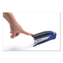 Bostitch® wholesale. Inpower Spring-powered Premium Desktop Stapler, 28-sheet Capacity, Blue-silver. HSD Wholesale: Janitorial Supplies, Breakroom Supplies, Office Supplies.