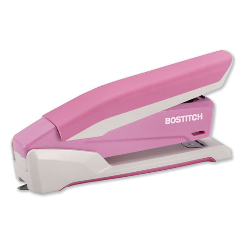 Bostitch® wholesale. Incourage Spring-powered Desktop Stapler, 20-sheet Capacity, Pink-white. HSD Wholesale: Janitorial Supplies, Breakroom Supplies, Office Supplies.