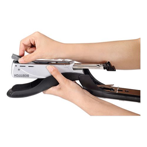 Bostitch® wholesale. Spring-powered Premium Heavy-duty Stapler, 65-sheet Capacity, Black-silver. HSD Wholesale: Janitorial Supplies, Breakroom Supplies, Office Supplies.