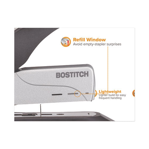 Bostitch® wholesale. Spring-powered Premium Heavy-duty Stapler, 100-sheet Capacity, Black-silver. HSD Wholesale: Janitorial Supplies, Breakroom Supplies, Office Supplies.