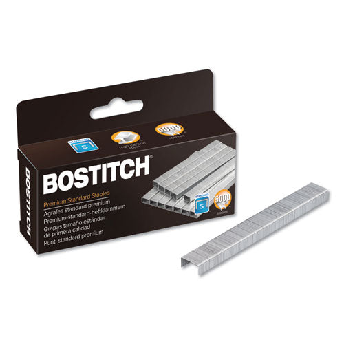 Bostitch® wholesale. Premium Standard Staples, 0.25" Leg, 0.5" Crown, Steel, 5,000-box. HSD Wholesale: Janitorial Supplies, Breakroom Supplies, Office Supplies.