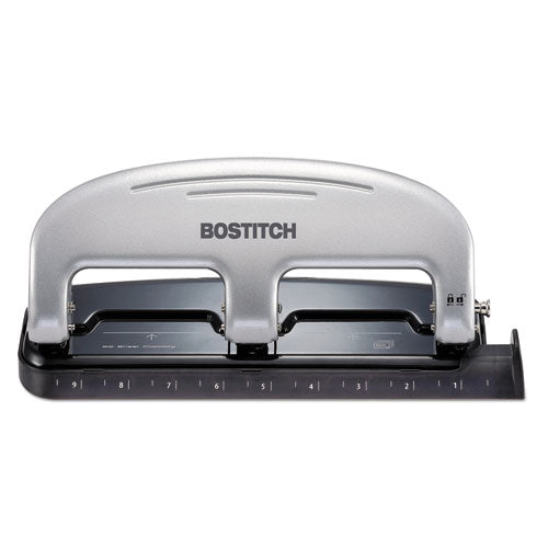 Bostitch® wholesale. Ez Squeeze Three-hole Punch, 20-sheet Capacity, Black-silver. HSD Wholesale: Janitorial Supplies, Breakroom Supplies, Office Supplies.