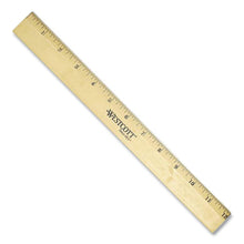 Load image into Gallery viewer, Westcott® wholesale. Wood Ruler With Single Metal Edge, 12&quot;. HSD Wholesale: Janitorial Supplies, Breakroom Supplies, Office Supplies.