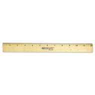 Westcott® wholesale. Wood Ruler With Single Metal Edge, 12