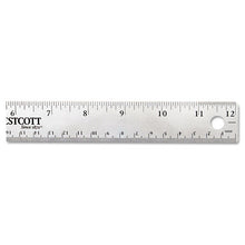 Load image into Gallery viewer, Westcott® wholesale. Stainless Steel Office Ruler With Non Slip Cork Base, 12&quot;. HSD Wholesale: Janitorial Supplies, Breakroom Supplies, Office Supplies.