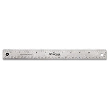 Load image into Gallery viewer, Westcott® wholesale. Stainless Steel Office Ruler With Non Slip Cork Base, 12&quot;. HSD Wholesale: Janitorial Supplies, Breakroom Supplies, Office Supplies.