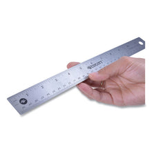 Load image into Gallery viewer, Westcott® wholesale. Stainless Steel Office Ruler With Non Slip Cork Base, 12&quot;. HSD Wholesale: Janitorial Supplies, Breakroom Supplies, Office Supplies.