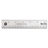 Westcott® wholesale. Stainless Steel Office Ruler With Non Slip Cork Base, 12