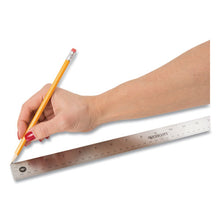 Load image into Gallery viewer, Westcott® wholesale. Stainless Steel Office Ruler With Non Slip Cork Base, 18&quot;. HSD Wholesale: Janitorial Supplies, Breakroom Supplies, Office Supplies.