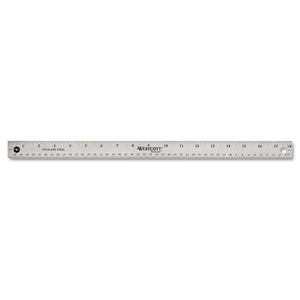 Westcott® wholesale. Stainless Steel Office Ruler With Non Slip Cork Base, 18". HSD Wholesale: Janitorial Supplies, Breakroom Supplies, Office Supplies.