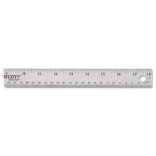 Load image into Gallery viewer, Westcott® wholesale. Stainless Steel Office Ruler With Non Slip Cork Base, 18&quot;. HSD Wholesale: Janitorial Supplies, Breakroom Supplies, Office Supplies.