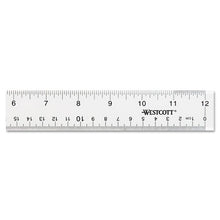 Load image into Gallery viewer, Westcott® wholesale. See Through Acrylic Ruler, 12&quot;, Clear. HSD Wholesale: Janitorial Supplies, Breakroom Supplies, Office Supplies.