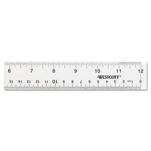 Westcott® wholesale. See Through Acrylic Ruler, 12", Clear. HSD Wholesale: Janitorial Supplies, Breakroom Supplies, Office Supplies.