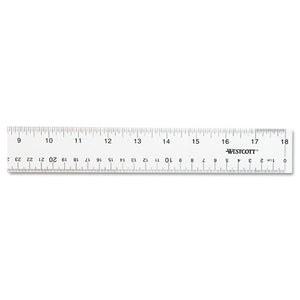 Westcott® wholesale. See Through Acrylic Ruler, 18", Clear. HSD Wholesale: Janitorial Supplies, Breakroom Supplies, Office Supplies.