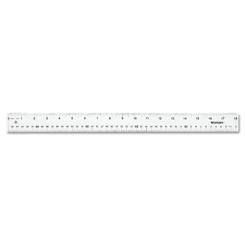 Westcott® wholesale. See Through Acrylic Ruler, 18", Clear. HSD Wholesale: Janitorial Supplies, Breakroom Supplies, Office Supplies.
