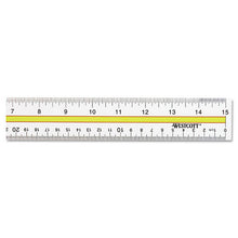 Load image into Gallery viewer, Westcott® wholesale. Acrylic Data Highlight Reading Ruler With Tinted Guide, 15&quot; Clear. HSD Wholesale: Janitorial Supplies, Breakroom Supplies, Office Supplies.