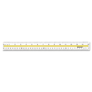 Westcott® wholesale. Acrylic Data Highlight Reading Ruler With Tinted Guide, 15" Clear. HSD Wholesale: Janitorial Supplies, Breakroom Supplies, Office Supplies.