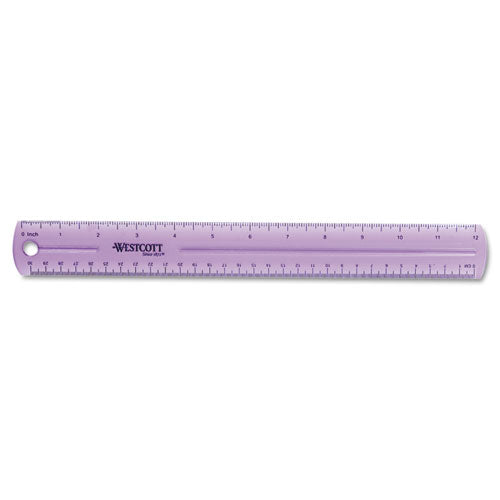 Westcott® wholesale. 12" Jewel Colored Ruler. HSD Wholesale: Janitorial Supplies, Breakroom Supplies, Office Supplies.