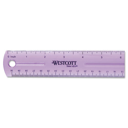 Westcott® wholesale. 12" Jewel Colored Ruler. HSD Wholesale: Janitorial Supplies, Breakroom Supplies, Office Supplies.