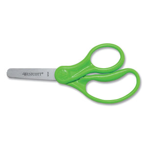 Westcott® wholesale. For Kids Scissors, Blunt Tip, 5" Long, 1.75" Cut Length, Randomly Assorted Straight Handles. HSD Wholesale: Janitorial Supplies, Breakroom Supplies, Office Supplies.