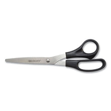 Load image into Gallery viewer, Westcott® wholesale. Value Line Stainless Steel Shears, 8&quot; Long, 3.5&quot; Cut Length, Black Straight Handle. HSD Wholesale: Janitorial Supplies, Breakroom Supplies, Office Supplies.