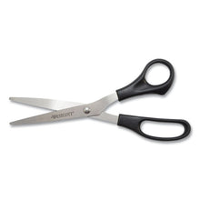 Load image into Gallery viewer, Westcott® wholesale. Value Line Stainless Steel Shears, 8&quot; Long, 3.5&quot; Cut Length, Black Straight Handle. HSD Wholesale: Janitorial Supplies, Breakroom Supplies, Office Supplies.