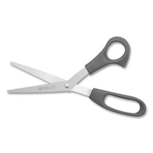 Load image into Gallery viewer, Westcott® wholesale. Value Line Stainless Steel Shears, 8&quot; Long, 3.5&quot; Cut Length, Black Offset Handles, 3-pack. HSD Wholesale: Janitorial Supplies, Breakroom Supplies, Office Supplies.