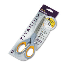 Load image into Gallery viewer, Westcott® wholesale. Titanium Bonded Scissors, 7&quot; Long, 3&quot; Cut Length, Gray-yellow Straight Handle. HSD Wholesale: Janitorial Supplies, Breakroom Supplies, Office Supplies.