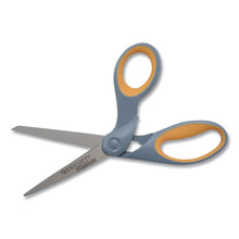 Load image into Gallery viewer, Westcott® wholesale. Titanium Bonded Scissors, 8&quot; Long, 3.5&quot; Cut Length, Gray-yellow Offset Handle. HSD Wholesale: Janitorial Supplies, Breakroom Supplies, Office Supplies.