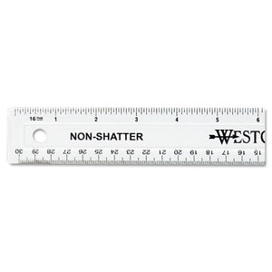 Westcott® wholesale. 12" Shatterproof Ruler. HSD Wholesale: Janitorial Supplies, Breakroom Supplies, Office Supplies.