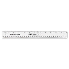 Load image into Gallery viewer, Westcott® wholesale. 12&quot; Shatterproof Ruler. HSD Wholesale: Janitorial Supplies, Breakroom Supplies, Office Supplies.