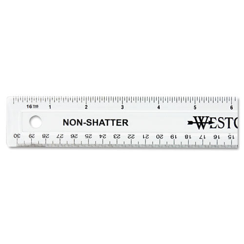 Westcott® wholesale. 12" Shatterproof Ruler. HSD Wholesale: Janitorial Supplies, Breakroom Supplies, Office Supplies.