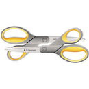 Westcott® wholesale. Titanium Bonded Scissors, 8" Long, 3.5" Cut Length, Gray-yellow Straight Handles, 2-pack. HSD Wholesale: Janitorial Supplies, Breakroom Supplies, Office Supplies.