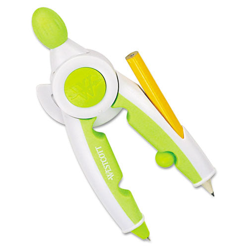 Westcott® wholesale. Soft Touch School Compass With Microban Protection, Assorted Colors. HSD Wholesale: Janitorial Supplies, Breakroom Supplies, Office Supplies.