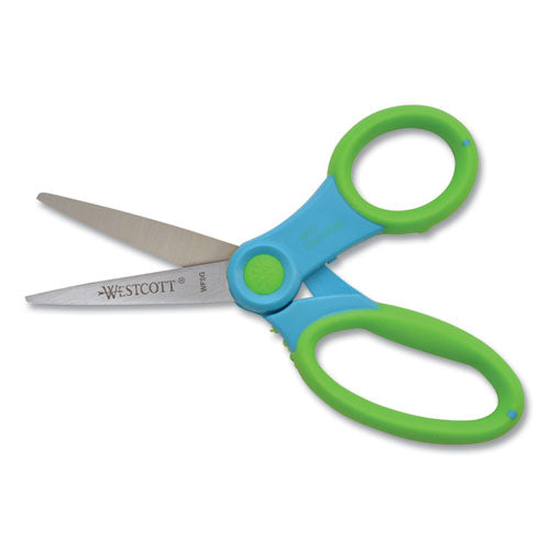 Westcott® wholesale. Ultra Soft Handle Scissors With Antimicrobial Protection, 5" Long, 2" Cut Length, Randomly Assorted Straight Handles. HSD Wholesale: Janitorial Supplies, Breakroom Supplies, Office Supplies.