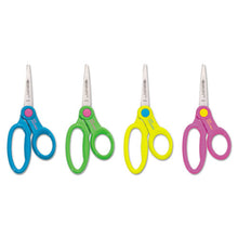 Load image into Gallery viewer, Westcott® wholesale. Kids&#39; Scissors With Antimicrobial Protection, Pointed Tip, 5&quot; Long, 2&quot; Cut Length, Randomly Assorted Straight Handles. HSD Wholesale: Janitorial Supplies, Breakroom Supplies, Office Supplies.