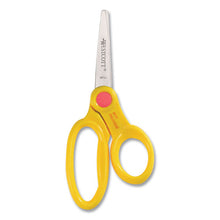 Load image into Gallery viewer, Westcott® wholesale. Scissor Caddy With Kids&#39; Scissors, 5&quot; Long, 2&quot; Cut Length, Assorted Straight Handles, 24-set. HSD Wholesale: Janitorial Supplies, Breakroom Supplies, Office Supplies.