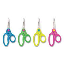 Load image into Gallery viewer, Westcott® wholesale. Scissor Caddy With Kids&#39; Scissors, 5&quot; Long, 2&quot; Cut Length, Assorted Straight Handles, 24-set. HSD Wholesale: Janitorial Supplies, Breakroom Supplies, Office Supplies.