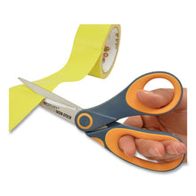 Load image into Gallery viewer, Westcott® wholesale. Non-stick Titanium Bonded Scissors, 8&quot; Long, 3.25&quot; Cut Length, Gray-yellow Bent Handle. HSD Wholesale: Janitorial Supplies, Breakroom Supplies, Office Supplies.