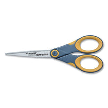 Load image into Gallery viewer, Westcott® wholesale. Non-stick Titanium Bonded Scissors, 7&quot; Long, 3&quot; Cut Length, Gray-yellow Straight Handle. HSD Wholesale: Janitorial Supplies, Breakroom Supplies, Office Supplies.