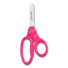 Load image into Gallery viewer, Westcott® wholesale. Kids&#39; Scissors With Antimicrobial Protection, Rounded Tip, 5&quot; Long, 2&quot; Cut Length, Assorted Straight Handles, 12-pack. HSD Wholesale: Janitorial Supplies, Breakroom Supplies, Office Supplies.